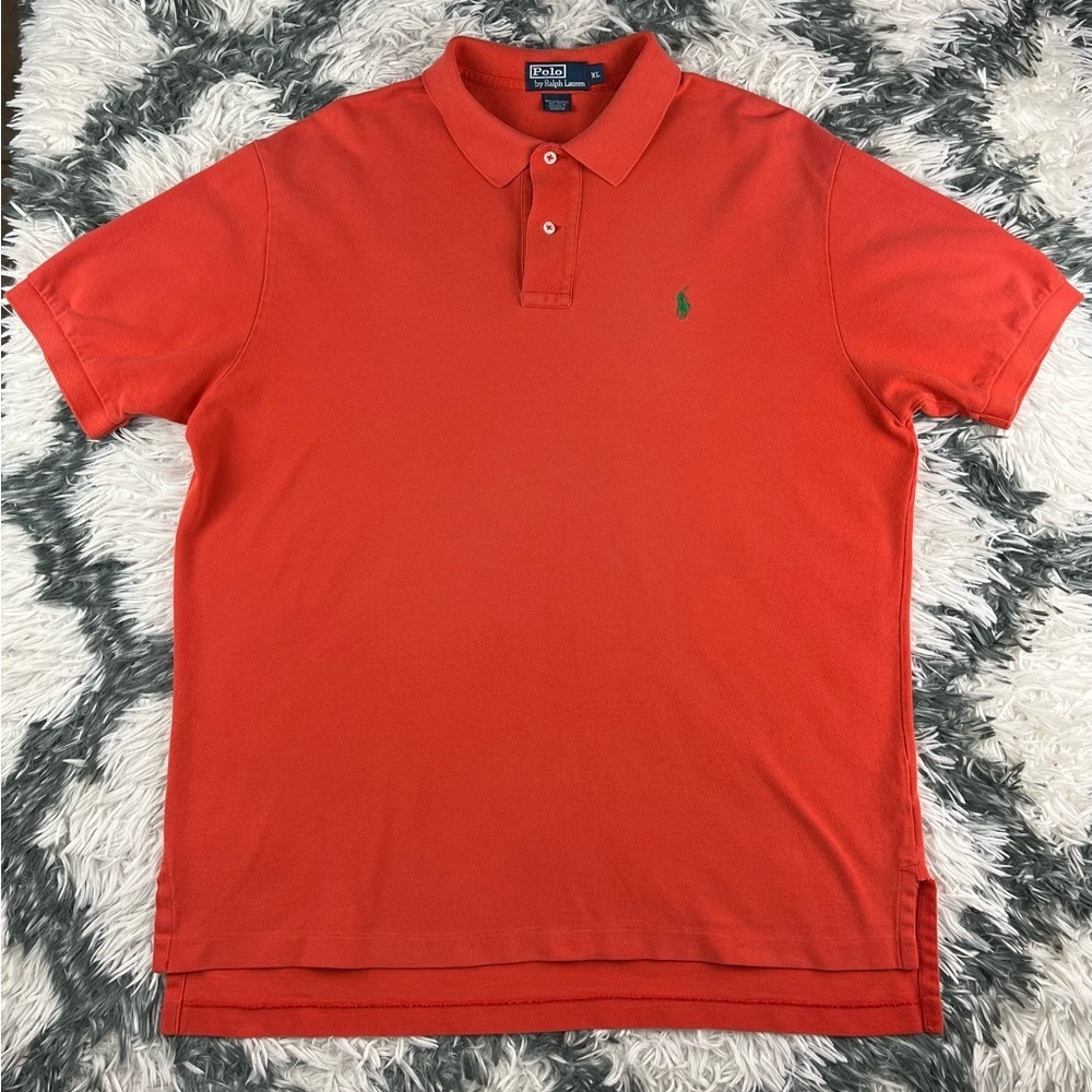 Polo Ralph Lauren Men's Orange Short Sleeve Casual Polo Shirt Size XL
